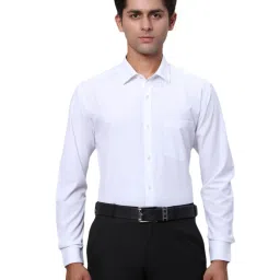 Park Avenue White Slim Fit Shirt image 1