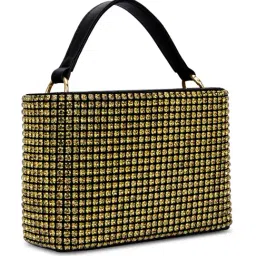 LAVIE LUXE Golden Embellished Small Bucket Bag image 4