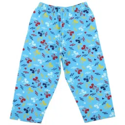 Bodycare Kids Blue Cotton Printed Trackpants-picture-12