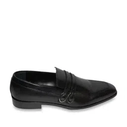 ZZANETTI Men's Black Formal Loafers-image-9