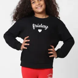 KIDS ONLY Black Graphic Print Sweatshirt-picture-36
