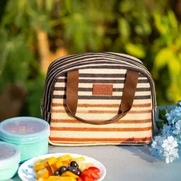 ZOUK Multicolor Striped Lunch Bag-image-38