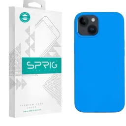 Sprig Liquid Silicone Back Cover for APPLE iPhone 14 (Blue)-picture-15