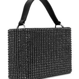 LAVIE LUXE Black Embellished Small Bucket Bag image 4