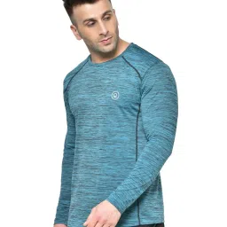 Chkokko Sea Green Regular Fit Sports T-Shirt image 3