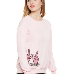 Belle Fille Pink Patchwork Sweatshirt image 4