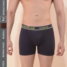 Dollar Bigboss Assorted Combed Cotton Trunks - Pack of 2 image 1