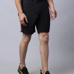 Cantabil Black Cotton Regular Fit Shorts image 4