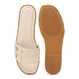 VALIOSAA Women Embellished Open Toe Flats image 5