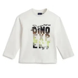 Chicco Boys White Cotton Regular Fit Graphic Print T-Shirt-picture-33