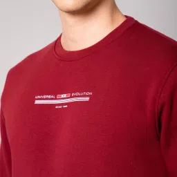 Cantabil Maroon Regular Fit Sweatshirt image 5