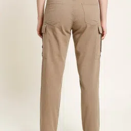 IVOC Brown Cotton Regular Fit Mid Rise Cargo Jeans image 2