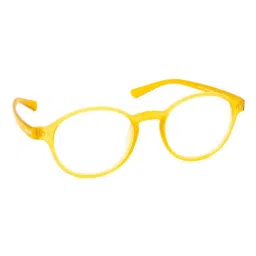 Opium Lightweight Stylish Yellow Round Unisex Optical Frames image 1