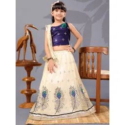 BAESD Girls Embellished Sequinned Ready to Wear Lehenga & Blouse With Dupatta-picture-33