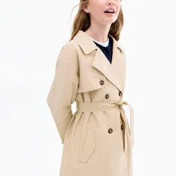 Mango Kids Girls Double-Breasted Trench Coat-picture-6