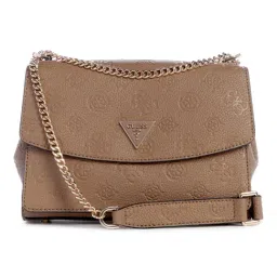 Guess Women Brown Textured Crossbody Bag-picture-18