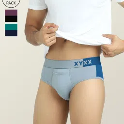 XYXX Multicolor Micro Modal Briefs - Pack of 3 image 1