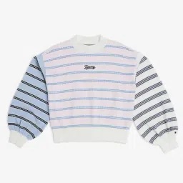 TOMMY HILFIGER Pink Boys Striped Relaxed Fit Viscose Sweatshirt-image-97