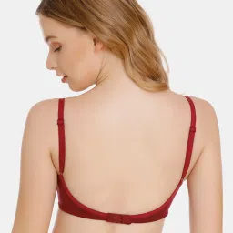 Zivame Beet Red Non Wired Padded T-Shirt Bra image 2