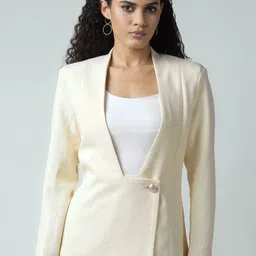 SANAITA CREATIONS Single Breasted Shawl Collar Blazer-picture-9
