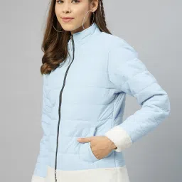 Carlton London Light Blue Puffer Jacket image 3