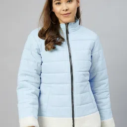 Carlton London Light Blue Puffer Jacket image 1