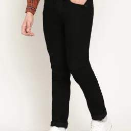 Cantabil Black Cotton Regular Fit Jeans image 3