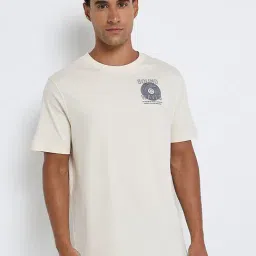 Ben Sherman Off White Chest Print Regular Fit T-Shirt-picture-12