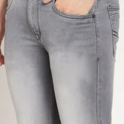 Cantabil Grey Cotton Regular Fit Jeans image 5
