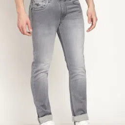 Cantabil Grey Cotton Regular Fit Jeans image 4