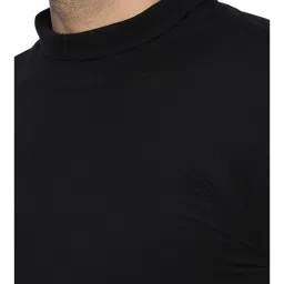 Rigo Black Cotton Slim Fit T-Shirt image 5
