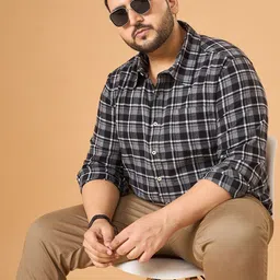 bigbanana Men Classic Tartan Checks Checked Casual Shirt image 2