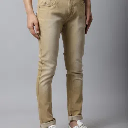 Cantabil Khaki Cotton Regular Fit Jeans image 4