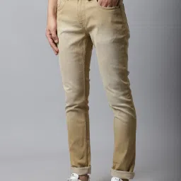 Cantabil Khaki Cotton Regular Fit Jeans image 3