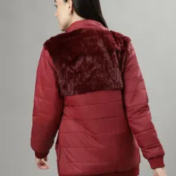 Elle Red Loose Fit Jacket image 4