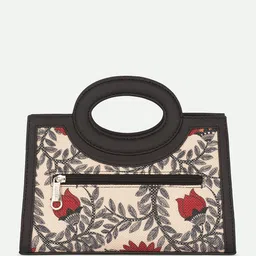 alt by zouk ZOUK Zoe Nawabi Couture Textured Structured Jute Sling Bag image 5