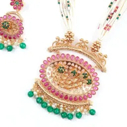 Odette Pink Desirable Necklace & Earring Set image 4