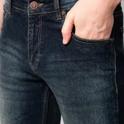 Cantabil Blue Cotton Regular Fit Jeans image 5