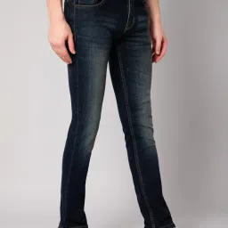 Cantabil Blue Cotton Regular Fit Jeans image 4