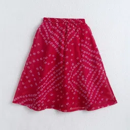 The Magic Wand Girls Printed Ready to Wear Lehenga & Blouse With Dupatta image 2