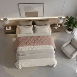 Sleeping Owls Rose & Pink Heavy Winter 400 GSM Comforter image 3