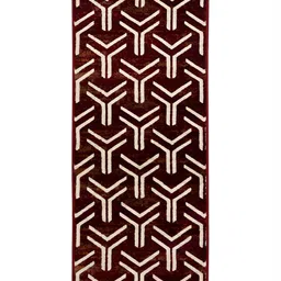 Sapana Carpet-Mats Maroon & Beige Geometric Printed Floor Runner image 2