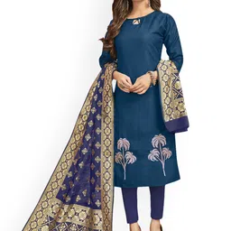 Maroosh Floral Embroidered Thread WorkUnstitched Dress Material-picture-27