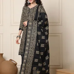 Roly Poly Women Geometric Printed Kurta with Salwar & Dupatta-picture-26