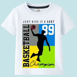 KUCHIPOO Boys 5 Printed Raw Edge T-shirt image 2