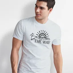 Seekbuylove Men Cotton Typography Printed Bio Finish T-shirt image 3