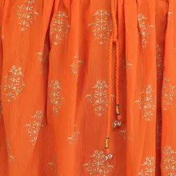 Exotic India Printed Flared Maxi Skirts image 2