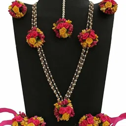 craftsai exports Women Pink Jewellery Set-picture-23