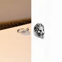 Teeragaj Unisex Set Of 2 Adjustable Finger Rings-image-24