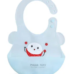 POLKA TOTS Waterproof Silicone Bibs with Adjustable Snap Buttons, Super Absorbent, Soft, Comfortable & Lightweight for Feeding Infants/Baby Toddlers (Pack Of 2, Car/Strawberry Man, 4 Month-3 Years)-picture-33